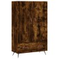 vidaXL Credenza Rovere Fumo 69,5x31x115 cm in Legno Multistrato vidaXL Credenza Rovere Fumo 69,5x31x115 cm in Legno Multistrato