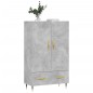 vidaXL Credenza Grigio Cemento 69,5x31x115 cm in Legno Multistrato vidaXL Credenza Grigio Cemento 69,5x31x115 cm in Legno Multistrato
