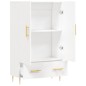 vidaXL Credenza Bianca 69,5x31x115 cm in Legno Multistrato vidaXL Credenza Bianca 69,5x31x115 cm in Legno Multistrato