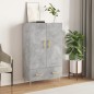 vidaXL Credenza Grigio Cemento 69,5x31x115 cm in Legno Multistrato vidaXL Credenza Grigio Cemento 69,5x31x115 cm in Legno Multistrato