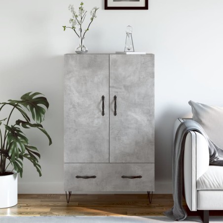 vidaXL Credenza Grigio Cemento 69,5x31x115 cm in Legno Multistrato