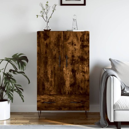 vidaXL Credenza Rovere Fumo 69,5x31x115 cm in Legno Multistrato