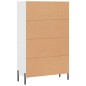 vidaXL Credenza Bianca 69,5x31x115 cm in Legno Multistrato vidaXL Credenza Bianca 69,5x31x115 cm in Legno Multistrato