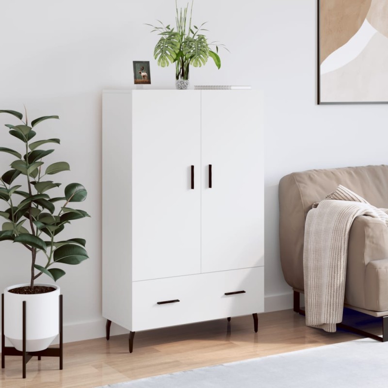 vidaXL Credenza Bianca 69,5x31x115 cm in Legno Multistrato vidaXL Credenza Bianca 69,5x31x115 cm in Legno Multistrato