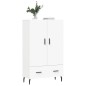 vidaXL Credenza Bianca 69,5x31x115 cm in Legno Multistrato vidaXL Credenza Bianca 69,5x31x115 cm in Legno Multistrato