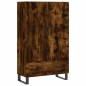 vidaXL Credenza Rovere Fumo 69,5x31x115 cm in Legno Multistrato vidaXL Credenza Rovere Fumo 69,5x31x115 cm in Legno Multistrato