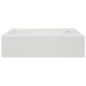 Lavandino con Foro Rubinetto Rettangolare Ceramica 46x25,5x12cm Lavandino con Foro Rubinetto Rettangolare Ceramica 46x25,5x12cm