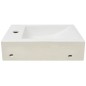 Lavandino con Foro Rubinetto Rettangolare Ceramica 46x25,5x12cm Lavandino con Foro Rubinetto Rettangolare Ceramica 46x25,5x12cm