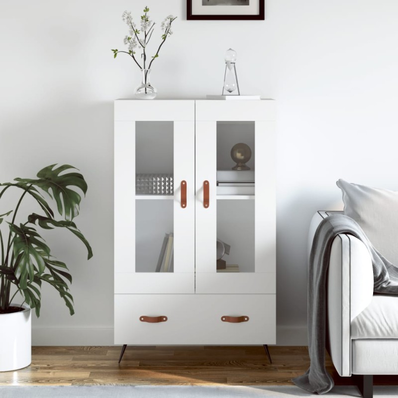 vidaXL Credenza Bianca 69,5x31x115 cm in Legno Multistrato vidaXL Credenza Bianca 69,5x31x115 cm in Legno Multistrato