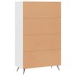 vidaXL Credenza Bianca 69,5x31x115 cm in Legno Multistrato vidaXL Credenza Bianca 69,5x31x115 cm in Legno Multistrato