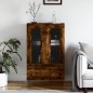 vidaXL Credenza Rovere Fumo 69,5x31x115 cm in Legno Multistrato vidaXL Credenza Rovere Fumo 69,5x31x115 cm in Legno Multistrato