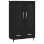 vidaXL Credenza Nera 69,5x31x115 cm in Legno Multistrato vidaXL Credenza Nera 69,5x31x115 cm in Legno Multistrato