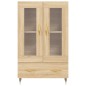 vidaXL Credenza Rovere Sonoma 69,5x31x115 cm in Legno Multistrato vidaXL Credenza Rovere Sonoma 69,5x31x115 cm in Legno Multistrato