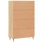 vidaXL Credenza Rovere Sonoma 69,5x31x115 cm in Legno Multistrato vidaXL Credenza Rovere Sonoma 69,5x31x115 cm in Legno Multistrato