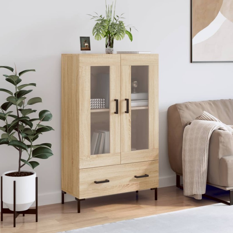 vidaXL Credenza Rovere Sonoma 69,5x31x115 cm in Legno Multistrato vidaXL Credenza Rovere Sonoma 69,5x31x115 cm in Legno Multistrato