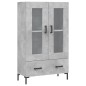 vidaXL Credenza Grigio Cemento 69,5x31x115 cm in Legno Multistrato vidaXL Credenza Grigio Cemento 69,5x31x115 cm in Legno Multistrato
