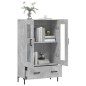 vidaXL Credenza Grigio Cemento 69,5x31x115 cm in Legno Multistrato vidaXL Credenza Grigio Cemento 69,5x31x115 cm in Legno Multistrato
