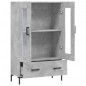 vidaXL Credenza Grigio Cemento 69,5x31x115 cm in Legno Multistrato vidaXL Credenza Grigio Cemento 69,5x31x115 cm in Legno Multistrato