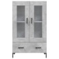 vidaXL Credenza Grigio Cemento 69,5x31x115 cm in Legno Multistrato vidaXL Credenza Grigio Cemento 69,5x31x115 cm in Legno Multistrato