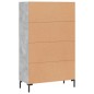 vidaXL Credenza Grigio Cemento 69,5x31x115 cm in Legno Multistrato vidaXL Credenza Grigio Cemento 69,5x31x115 cm in Legno Multistrato
