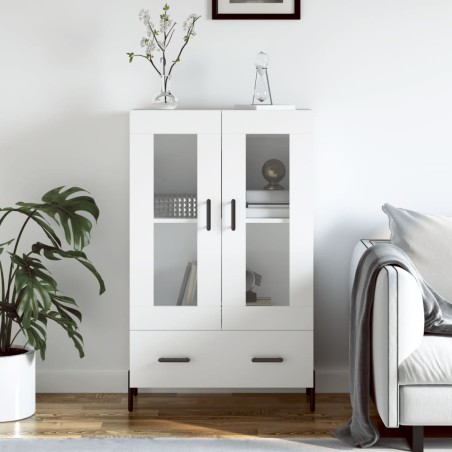 vidaXL Credenza Bianca 69,5x31x115 cm in Legno Multistrato