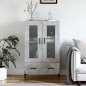 vidaXL Credenza Grigio Cemento 69,5x31x115 cm in Legno Multistrato vidaXL Credenza Grigio Cemento 69,5x31x115 cm in Legno Multistrato