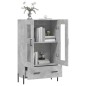 vidaXL Credenza Grigio Cemento 69,5x31x115 cm in Legno Multistrato vidaXL Credenza Grigio Cemento 69,5x31x115 cm in Legno Multistrato