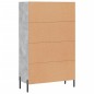 vidaXL Credenza Grigio Cemento 69,5x31x115 cm in Legno Multistrato vidaXL Credenza Grigio Cemento 69,5x31x115 cm in Legno Multistrato
