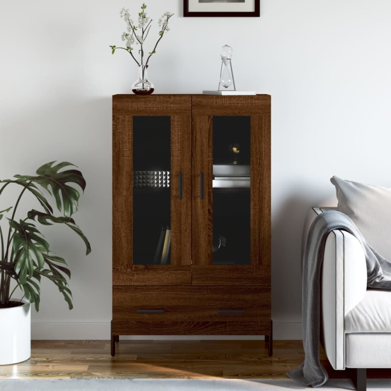 vidaXL Credenza Rovere Marrone 69,5x31x115 cm in Legno Multistrato vidaXL Credenza Rovere Marrone 69,5x31x115 cm in Legno Multistrato