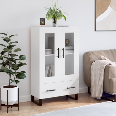 vidaXL Credenza Bianca 69,5x31x115 cm in Legno Multistrato