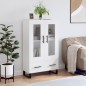 vidaXL Credenza Bianca 69,5x31x115 cm in Legno Multistrato vidaXL Credenza Bianca 69,5x31x115 cm in Legno Multistrato