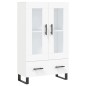 vidaXL Credenza Bianca 69,5x31x115 cm in Legno Multistrato vidaXL Credenza Bianca 69,5x31x115 cm in Legno Multistrato