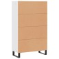 vidaXL Credenza Bianca 69,5x31x115 cm in Legno Multistrato vidaXL Credenza Bianca 69,5x31x115 cm in Legno Multistrato