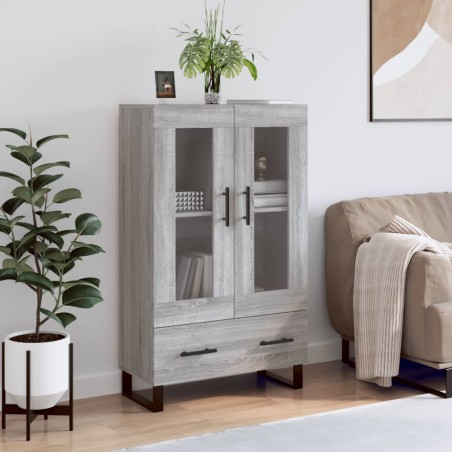vidaXL Credenza Grigio Sonoma 69,5x31x115 cm in Legno Multistrato