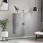 vidaXL Mobile a Parete Grigio Cemento 69,5x34x90 cm