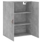 vidaXL Mobile a Parete Grigio Cemento 69,5x34x90 cm