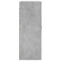 vidaXL Mobile a Parete Grigio Cemento 69,5x34x90 cm