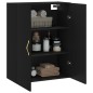 vidaXL Mobile a Parete Nero 69,5x34x90 cm