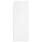 vidaXL Mobile a Parete Bianco Lucido 69,5x34x90 cm