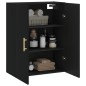 vidaXL Mobile a Parete Nero 69,5x34x90 cm