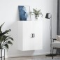 vidaXL Mobile a Parete Bianco 69,5x34x90 cm