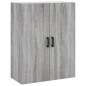 vidaXL Mobile a Parete Grigio Sonoma 69,5x34x90 cm