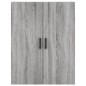 vidaXL Mobile a Parete Grigio Sonoma 69,5x34x90 cm