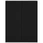 vidaXL Mobile a Parete Nero 69,5x34x90 cm