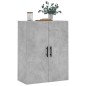 vidaXL Mobile a Parete Grigio Cemento 69,5x34x90 cm