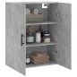vidaXL Mobile a Parete Grigio Cemento 69,5x34x90 cm