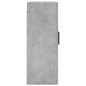 vidaXL Mobile a Parete Grigio Cemento 69,5x34x90 cm