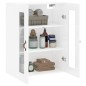 vidaXL Mobile a Parete Bianco Lucido 69,5x34x90 cm