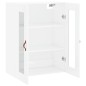 vidaXL Mobile a Parete Bianco Lucido 69,5x34x90 cm