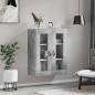 vidaXL Mobile a Parete Grigio Cemento 69,5x34x90 cm